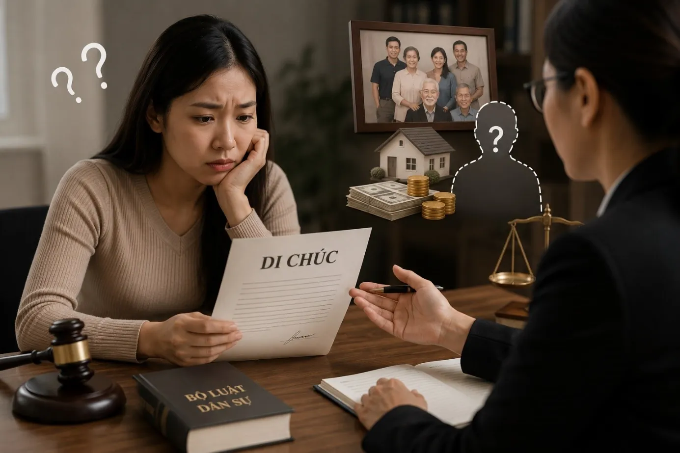 Làm gì khi bạn không có tên trong bản di chúc?