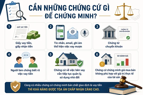 Cần những chứng cứ gì để chứng minh?