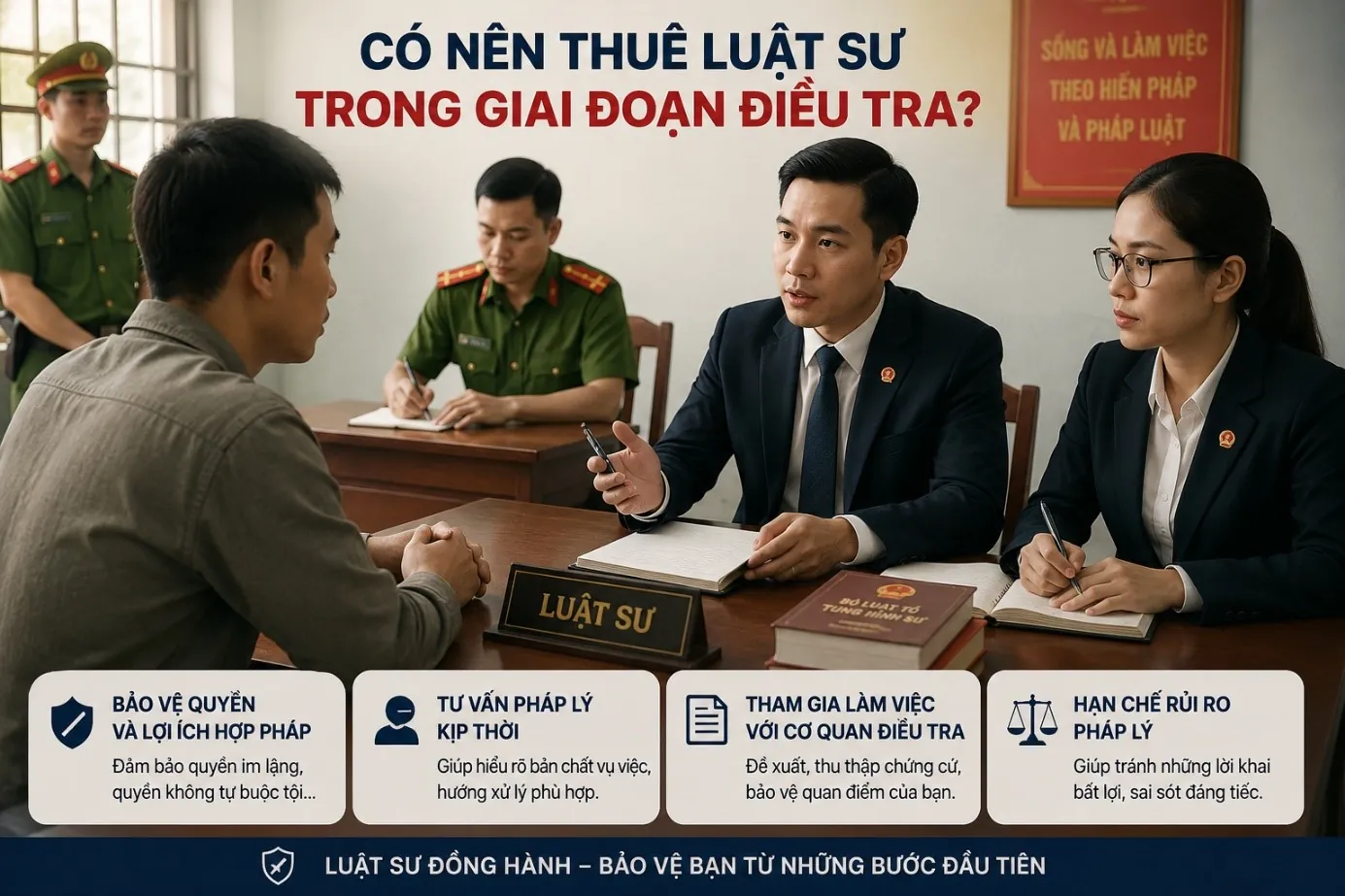 Có nên thuê luật sư trong giai đoạn điều tra?
