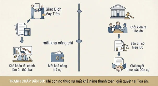Khi nào thì có thể tố cáo con nợ ra công an?