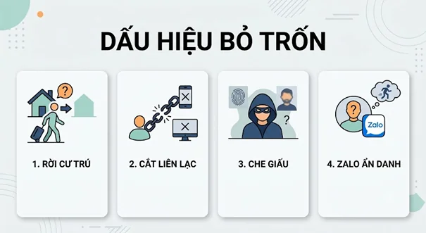 Khi nào có thể được xem là bỏ trốn?