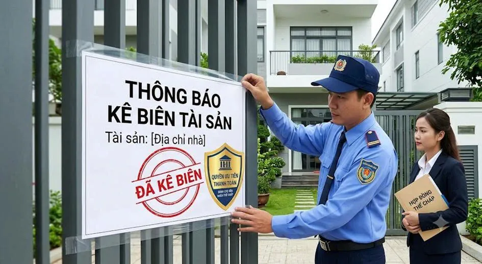 Có thể yêu cầu kê biên, phát mãi tài sản đang thế chấp ngân hàng không?