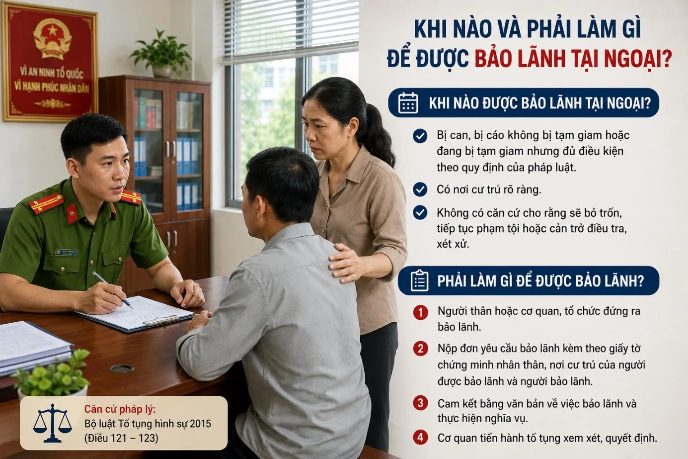 Khi nào và phải làm gì để được bảo lãnh tại ngoại?