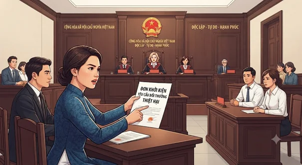 Khởi kiện yêu cầu bồi thường thiệt hại Khởi kiện yêu cầu bồi thường thiệt hại