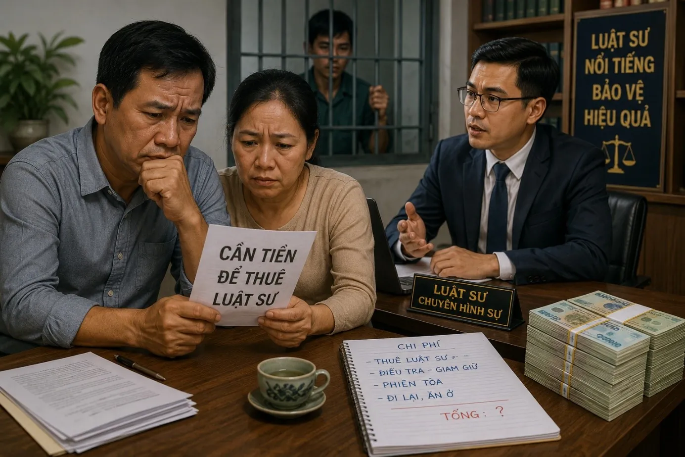 Người nhà vướng hình sự, cần vay mượn tiền để thuê luật sư nổi tiếng?