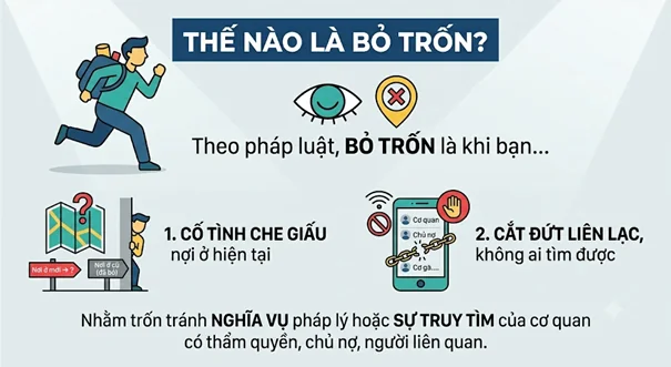 Người mượn nợ giấu địa chỉ nhưng liên lạc qua Zalo thì có phải bỏ trốn không?