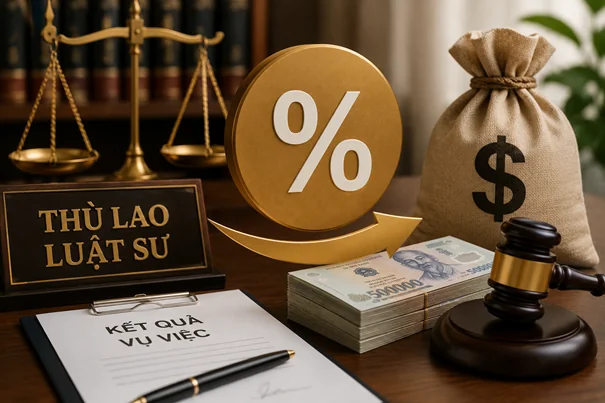 Luật sư tính thù lao theo phương thức phần trăm trong tranh chấp dân sự như thế nào?