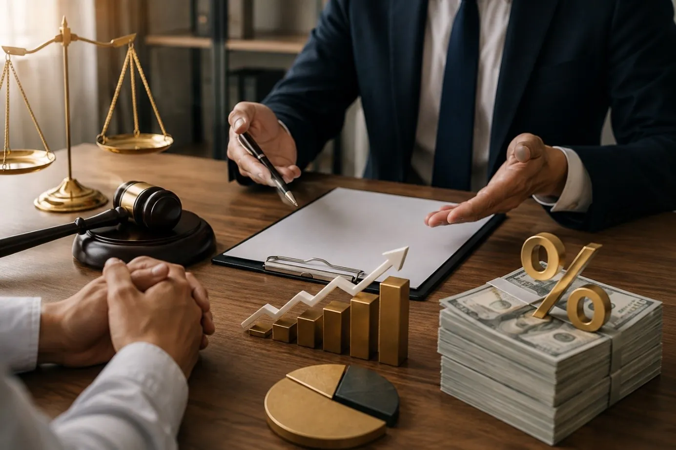 Thù lao luật sư tính theo phần trăm là gì?