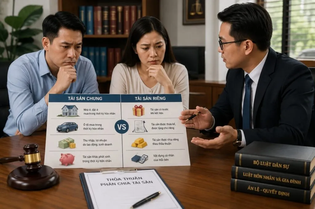 Xác định tài sản chung – tài sản riêng của vợ chồng khi xảy ra tranh chấp