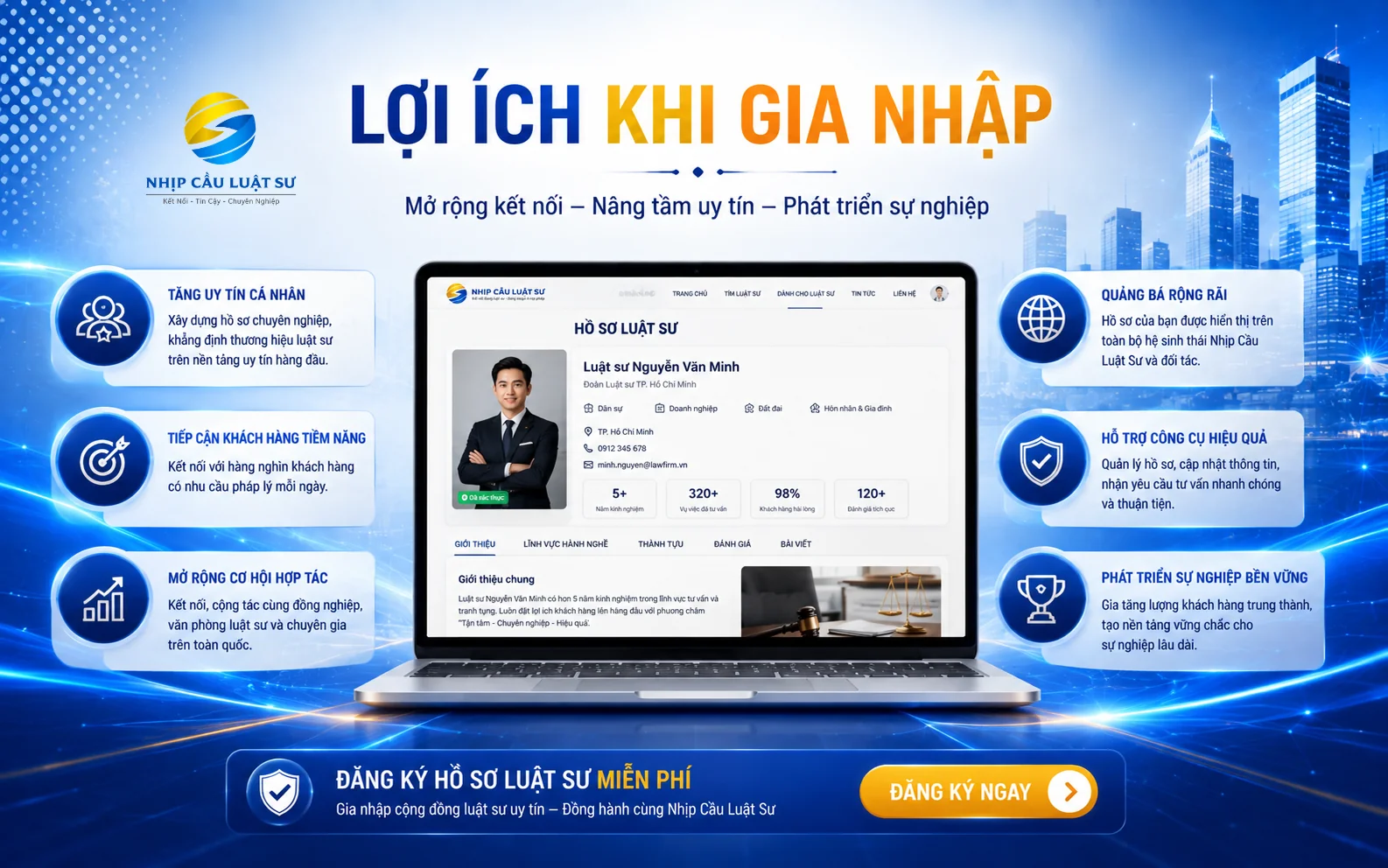 TẠI SAO LUẬT SƯ NÊN ĐỒNG HÀNH CÙNG NHỊP CẦU LUẬT SƯ?