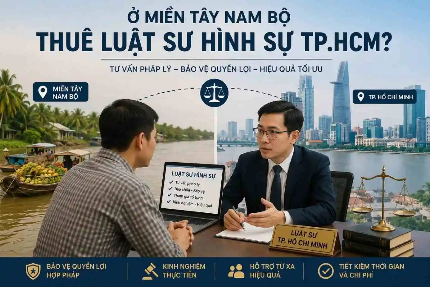 Ở miền Tây Nam Bộ thuê luật sư hình sự TP.HCM