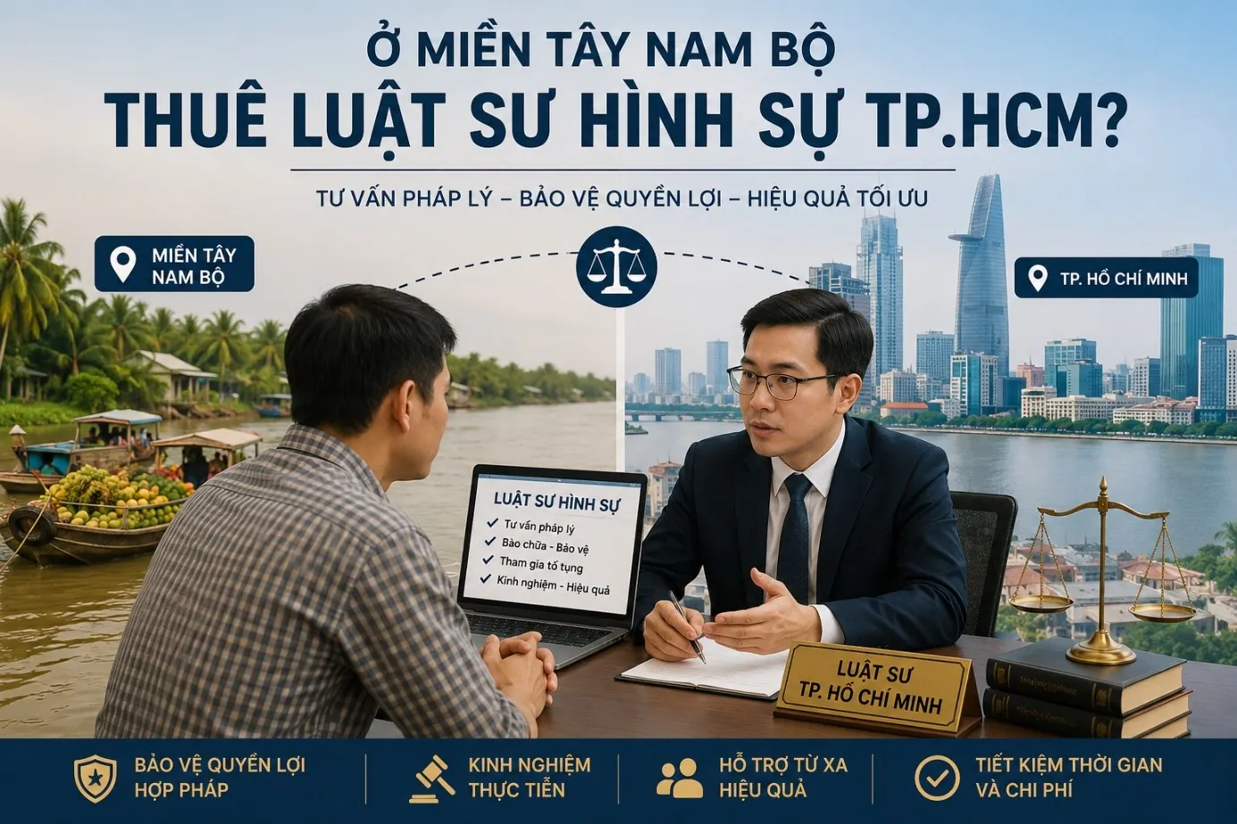 Ở miền Tây Nam Bộ thuê luật sư hình sự TP.HCM?