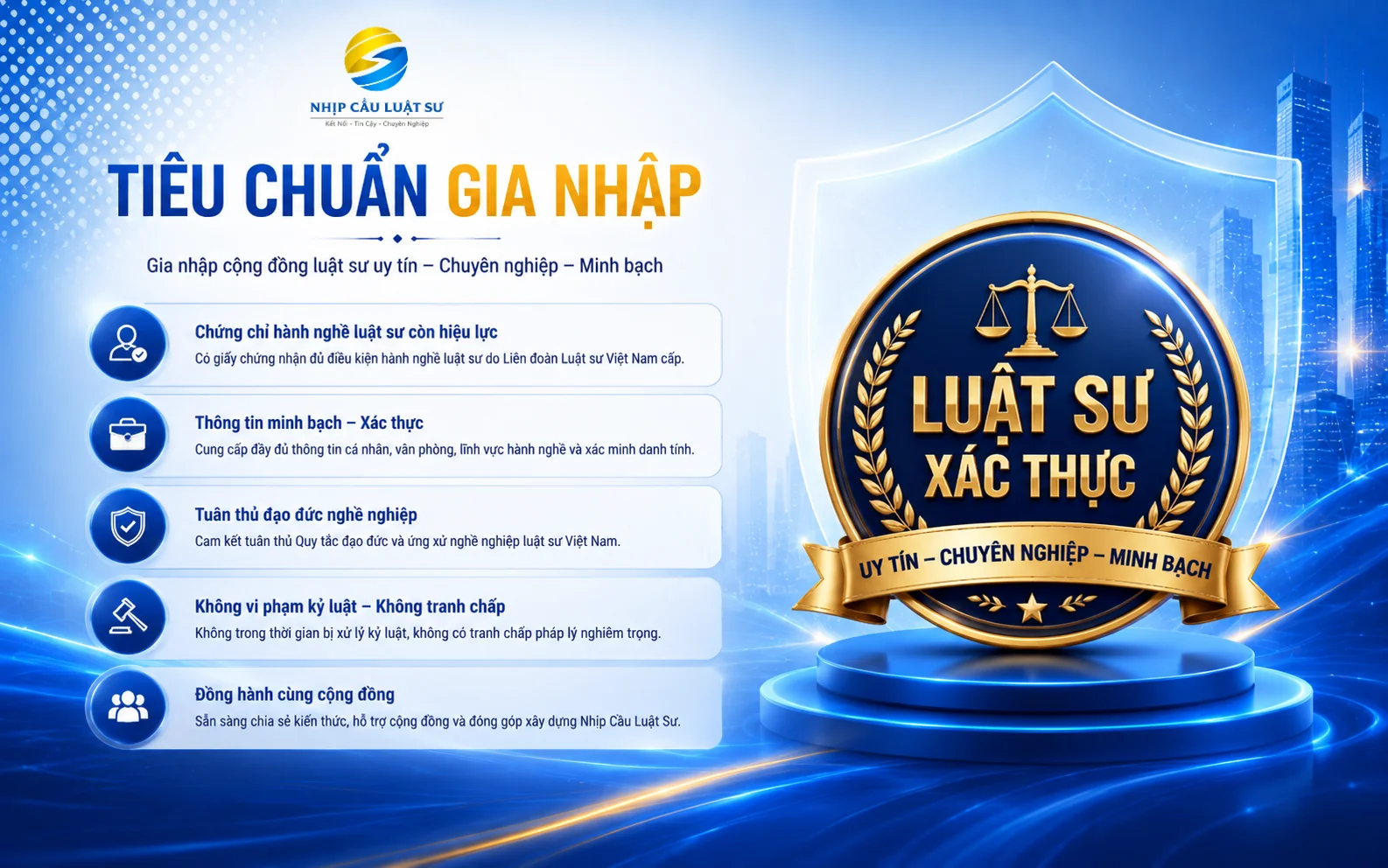 Tiêu chuẩn khi gia nhập