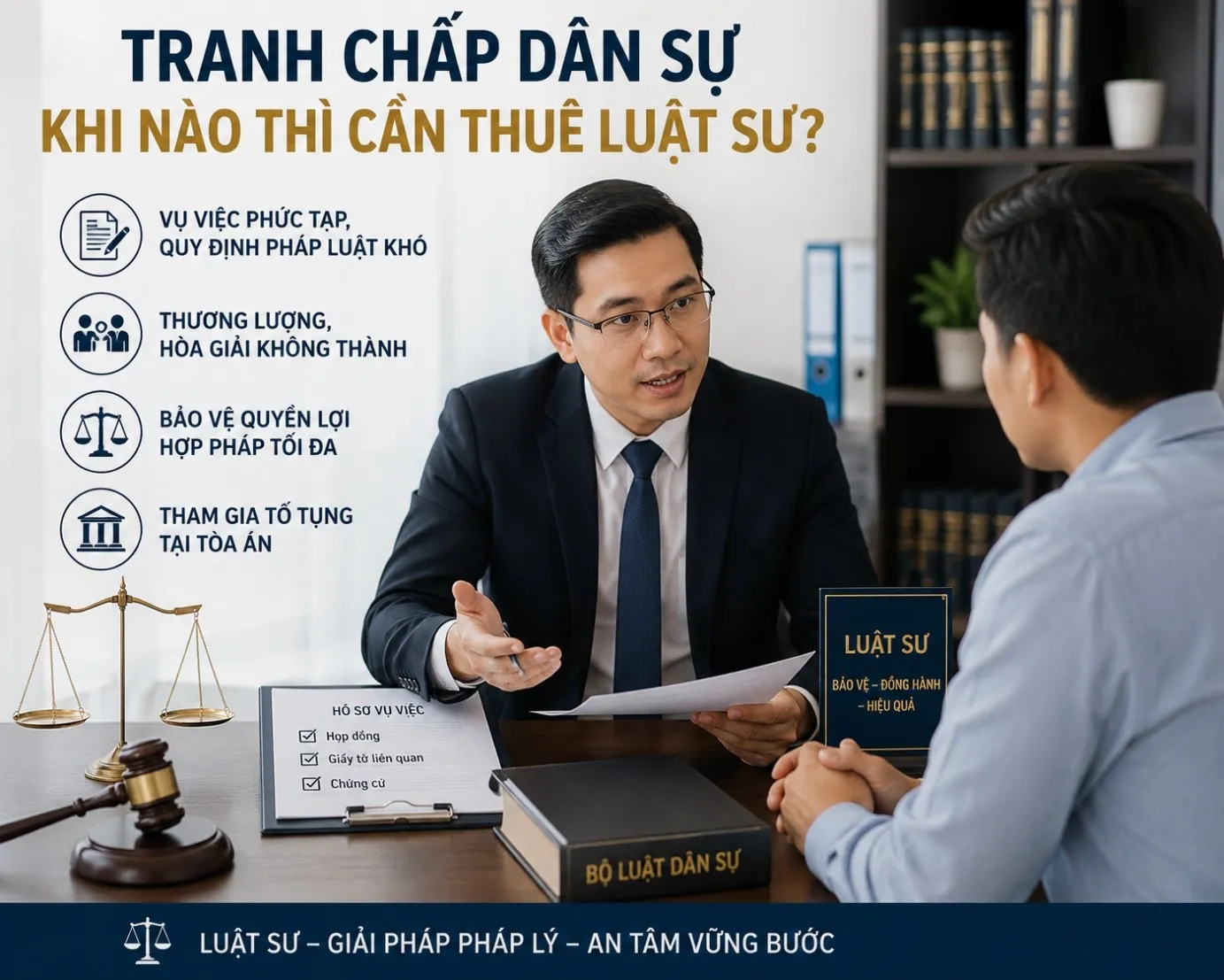 Tranh chấp dân sự, khi nào thì cần thuê luật sư?