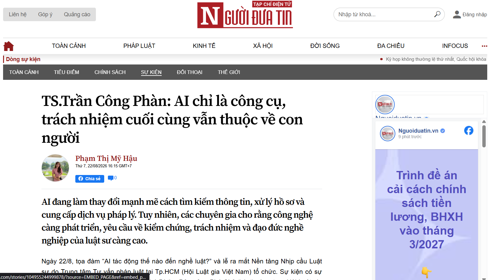 TS. Trần Công Phàn: AI chỉ là công cụ, trách nhiệm cuối cùng vẫn thuộc về con người