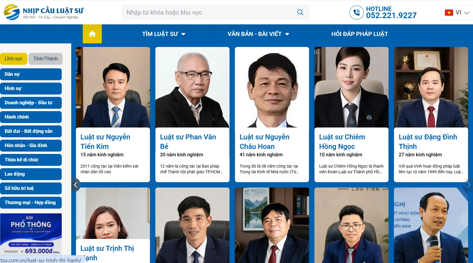 Nhịp Cầu Luật Sư mở thêm kênh kết nối người dân với luật sư